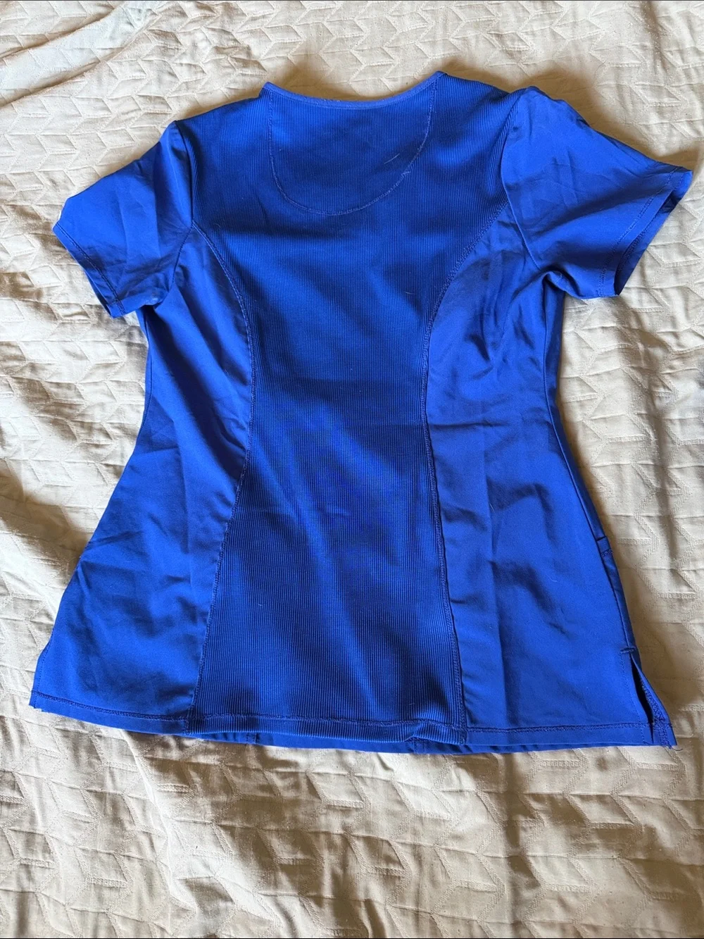 Cherokee Infinity Women's Galaxy Blue Scrub Set - Top & Pants - Picture 5 of 13